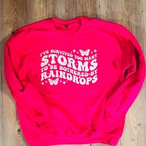 Large pink sweater